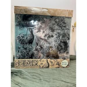 La Campagne 12"x12" Decor Stamp - IOD - Brand New